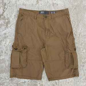 BKE Shorts Men 34 Brown Memphis Cargo Athletic‎ Bermuda 12" Dad Y2K Baggy Skate